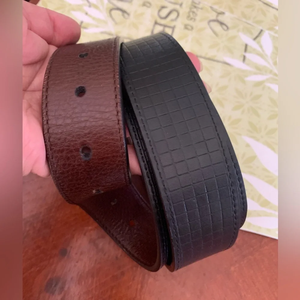 Tommy Bahama Leather Reversible Belt Mens XL Casual